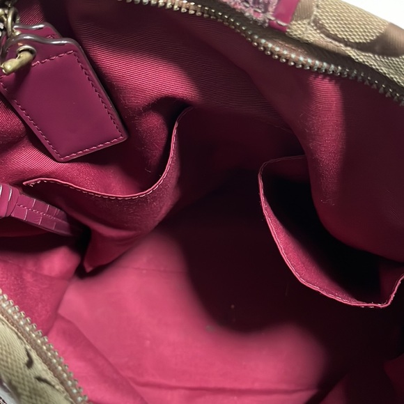 Coach bag | Coach signature python stripe in raspberry - Picture 11 of 17